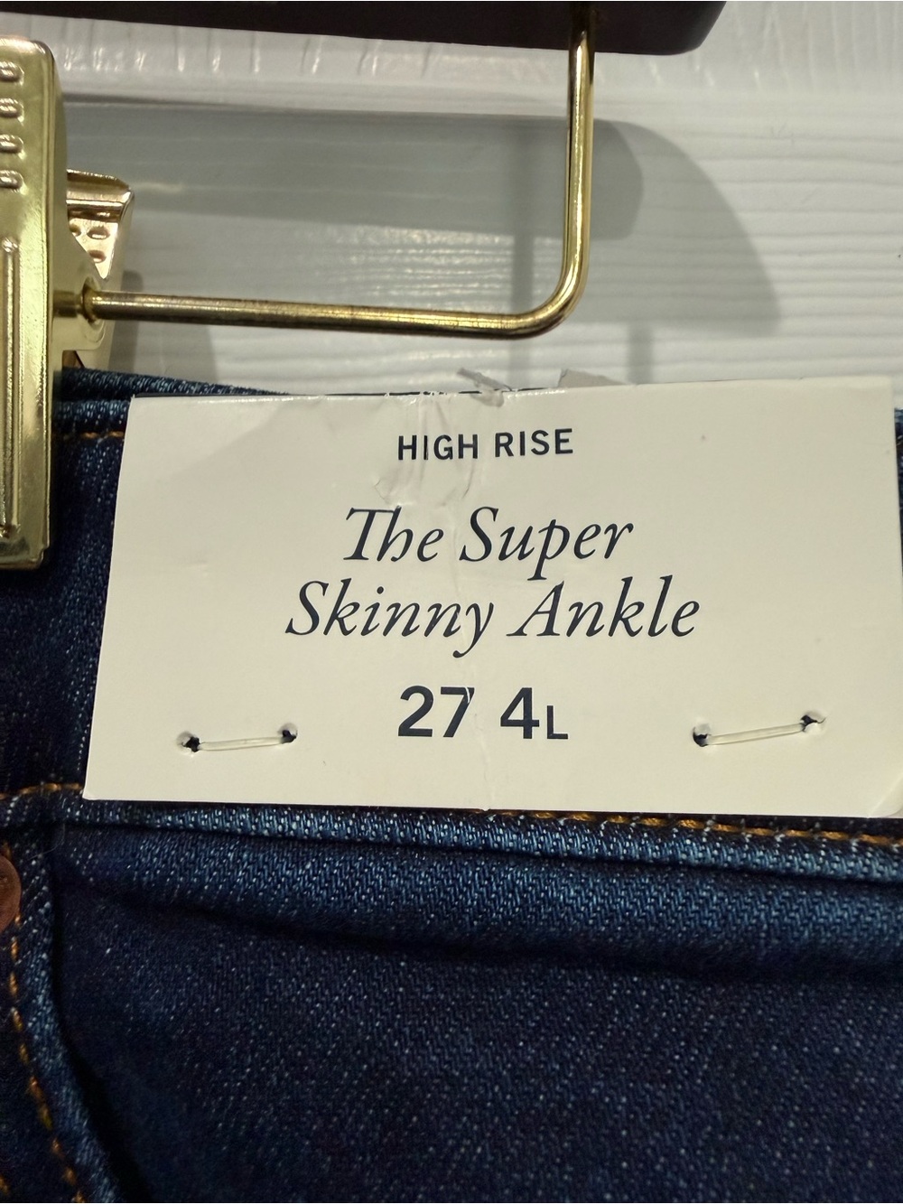 Abercrombie & Fitch Dark Blue Super Skinny Ankle Jeans size 27 4L NWT